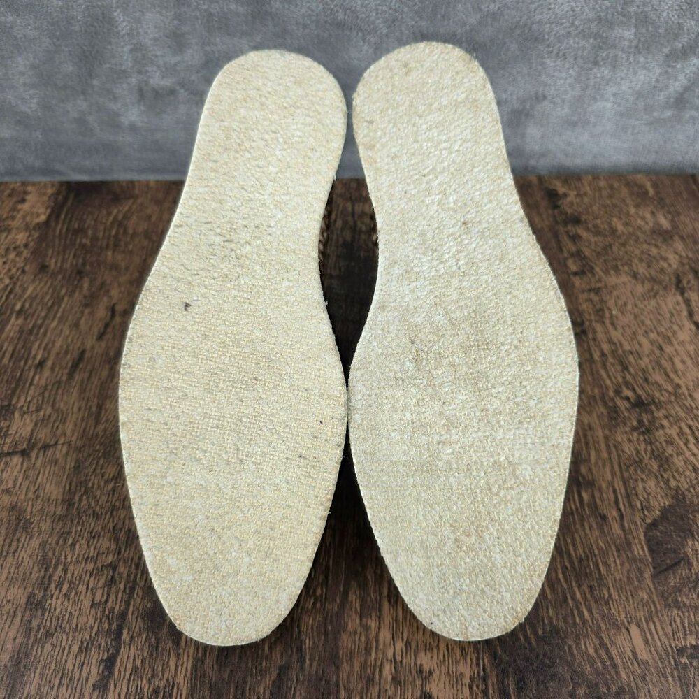 Free People Snake Eye Velvet Loafers 40 9.5 Brown Cream Slip On Comfort Casual - Picture 11 of 13